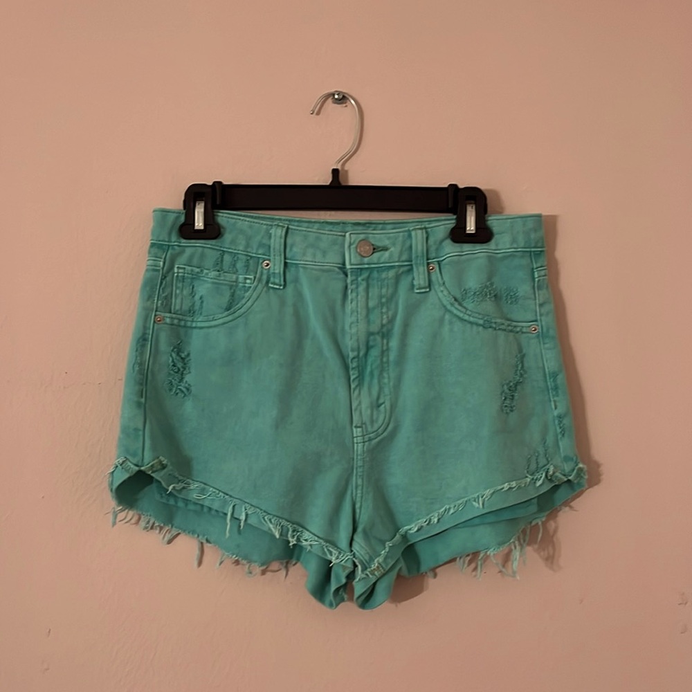 Wild Fable Turquoise Jean Shorts